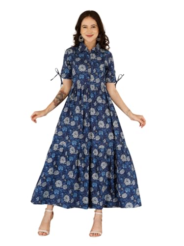 Image of Dhruvi Women's Rayon Anarkali Maternity Dress & Feeding Kurti with Zippers