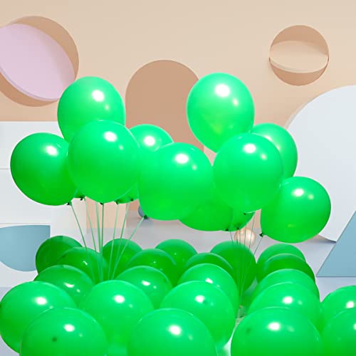 Image of 300 Pack Green Balloons 12 inch Green Latex Party Balloon Bulk for Various Party Events Decorations