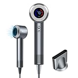 ドライヤー 速乾 【2025注目ドライヤー入選・15S速乾・9億マイナスイオン美髪効果】大風量 LEDディスプレー 高速モーター 9億+高濃度マイナスイオン AI機能 恒温NTCチップ 3段階風量＆4段階風温 過熱保護 コンパクト 超軽量 静音 旅行用 家庭用 美容師監修 髪つや 保湿 静電気抑制 ダメージ修復 抜け毛対策 PSE認証 日本語対応 2年保証