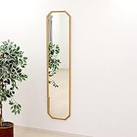 ツートーンのデザイン姿見　八角形　スタンドミラー ツートーンのデザイン姿見 八角形 スタンドミラー ツートーンの