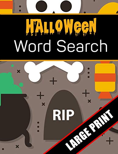 Halloween Word Search Large Print: 96 Word Search Activities for Everyone (Holiday Word Search)