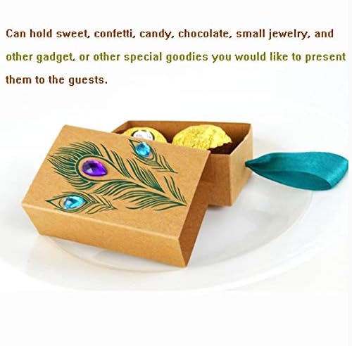 Allbusky 30PCS Kraft Paper Candy Boxes, Drawer Shape Sweet Wedding Favour Boxes - Image 4