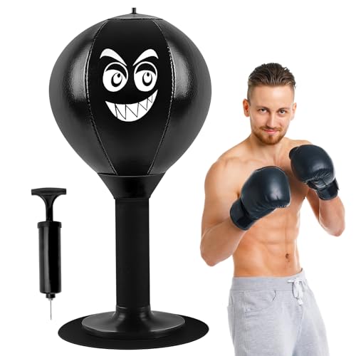 DAWRIS Oficina Punchingball, Sandsack Boxsack Desktop Punching Bag Fun Punch Rage Bag Mini Tischiboxsack mit Tischklemme Tisch Boxsack Punching Ball Set Boxbirne Tisch-Boxsack Mini-Boxball