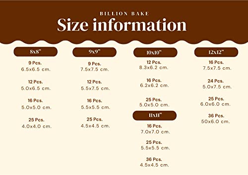 Brownie-Cutter-Stainless-100-89101112-Inch-Heavy-duty-Baking-Pan-or-Slicer-Ensures-Perfect-Crispy-Edges-baking-pan-Bakeware-for-Oven-Baking-Bakeware-Cake-portion-cutter-Cutter-8x8-25-Pcs