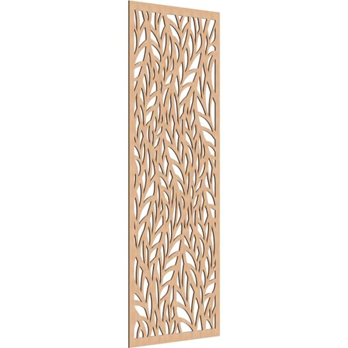 Image of Ortonville Decorative Pierced Fretwork Wood Wall Panels, 31 3 /8 inchW x 79 3 /8 inchH x 1 /4 inchT, Hickory