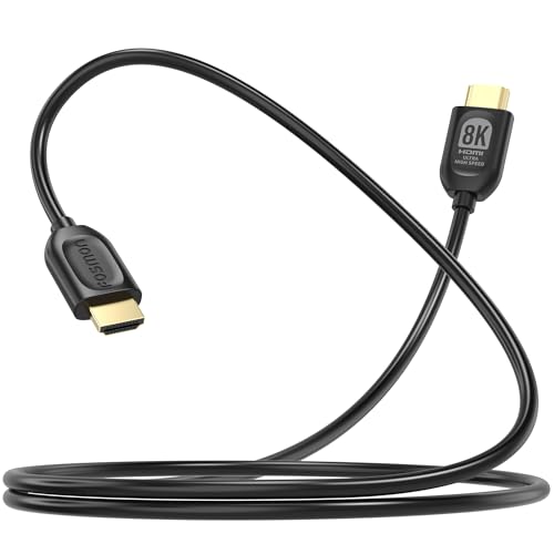 Fosmon 8K 4K HDMI Cable 6FT, Ultra High Speed HDMI