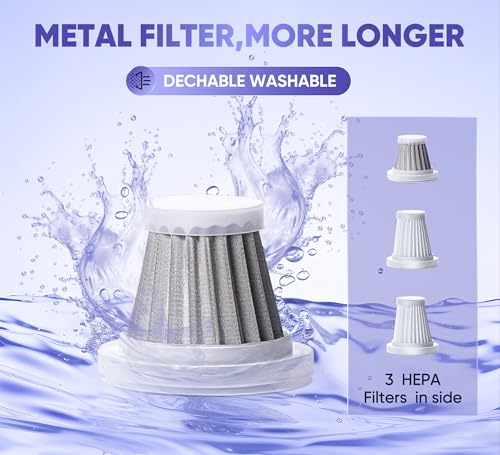 Image of Vacuum Cleaner for Car Use Car Vacuum Cleaner with Compact Wireless Design, Mini Vacuum Cleaner for Home Dust and Car Interior Cleaning for Travel Office and Daily Household Use