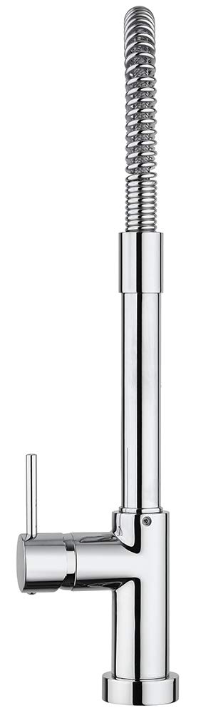 Paini – Rubinetto Miscelatore Monocomando Cucina, Lavello, Cromato, Leva laterale orientabile, con Attacco Doccia Automatico, Design moderno, interamente prodotto e lavorato in Italia