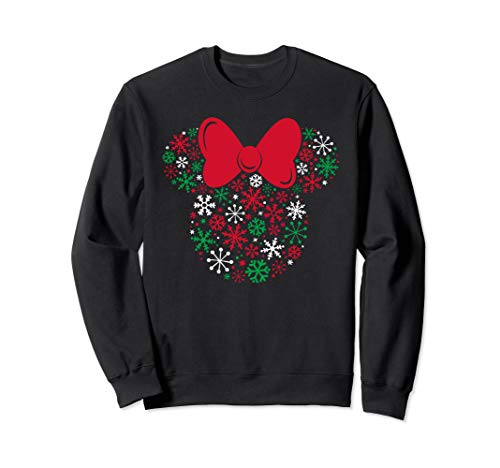 Disney Minnie Mouse Icon Holiday Snowflakes Sweatshirt