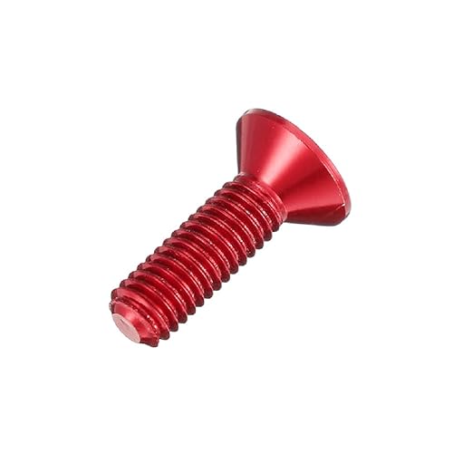 Miniatura 6 de 20 tornillos planos M3 7075 Tornillos Allen de aleación de aluminio Tornillos hexagonales Tornillos de cabeza plana (negro, 0.394 in)