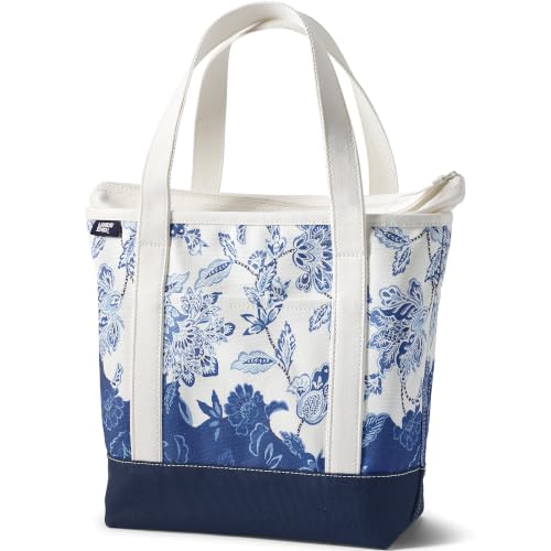 Image of Lands' End Zip Top Canvas Tote Bag