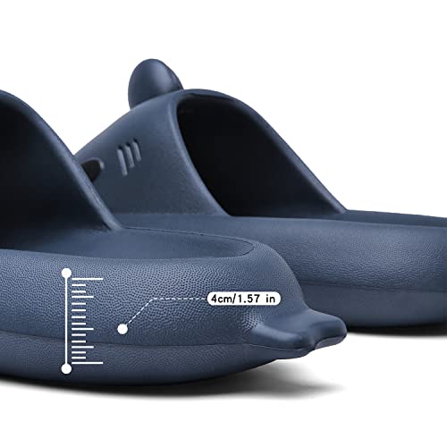 Men's and Women's Shark Slides Cloud Slippers Summer Novelty Open Toe Slide Sandals Anti-Slip Beach Pool Shower Shoes with Cushioned Thick Sole3