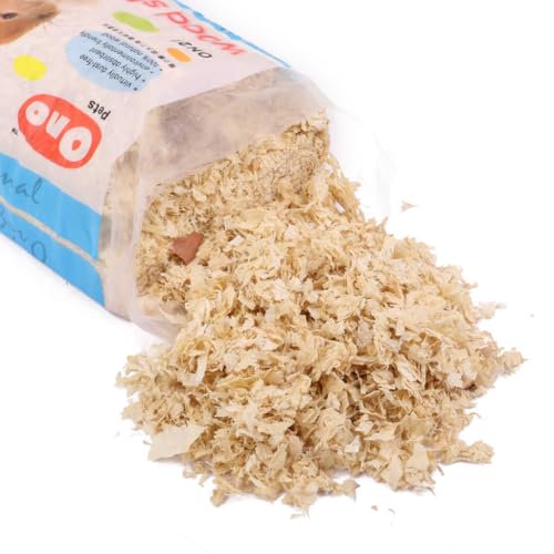 SUIOPPYUW Paquete de lecho de virutas para Madera higiénicas Suaves para Animales pequeños, Peso 500 g, Polvo Natural Saludable extraído, Adecuado para Animales pequeños, lecho virutas, serrín,