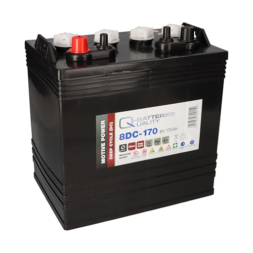 Q-Batteries 8DC-170 8V 170Ah Deep Cycle Traktionsbatterie