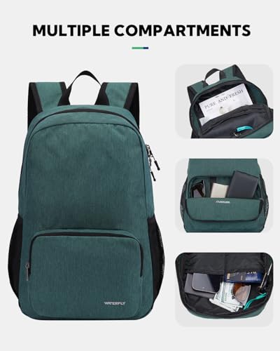 Waterfly 20L Foldable Backpack Daypack: Packable Travel Backpack Folding Rucksack Lightweight for Hiking City Walk Men Women - Image 4