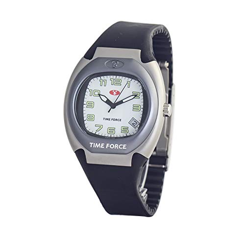 TIME FORCE Reloj Analógico para Unisex Adultos de Cuarzo con Correa en Caucho TF1692J-01