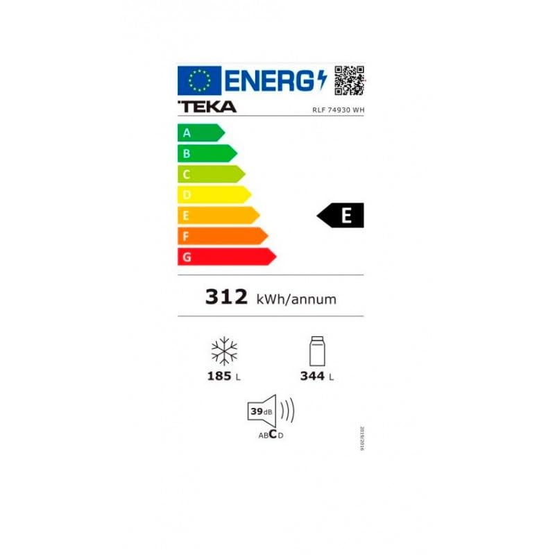 Teka - Frigorífico Side by Side con motor inverter y dispensador de agua - Modelo RLF 74930 SS