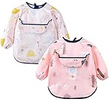 Diseño --- Diseño de manga larga puede proteger mejor la ropa del bebé de la contaminación. Hay tirantes ajustables en la espalda y la parte inferior de la espalda está abierta, lo que puede adaptarse a más tipos de cuerpo, al tiempo que evita que el bebé se sienta completamente restringido en la parte superior del cuerpo, lo que le permite moverse con mayor libertad.