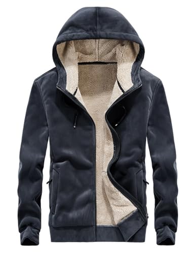 Gihuo Men’s Winter Sherpa Lined Ho…