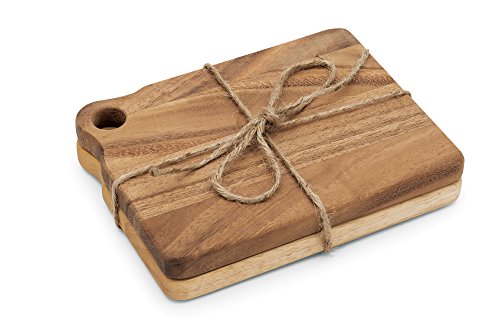 Ironwood Gourmet Montagu Sandwich Board Set, Acacia Wood, 2-Piece #TOP1