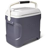 Igloo Iceless Thermoelectric Cooler (Silver/White, 28-Quart)