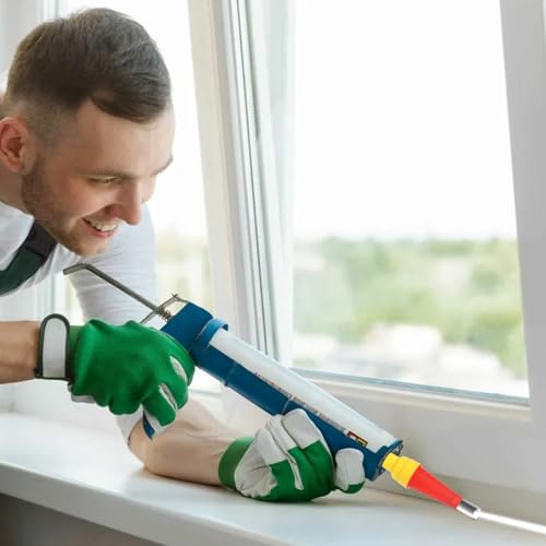 30 Stück Edelstahl Düse Silikon Universal Integrierte Gummidüse Werkzeug Kit Edelstahl Dichtungsdüse Silikondüsen Verschiedene Größen Silikonspritze Aufsätze für Alle Arten von Lücken