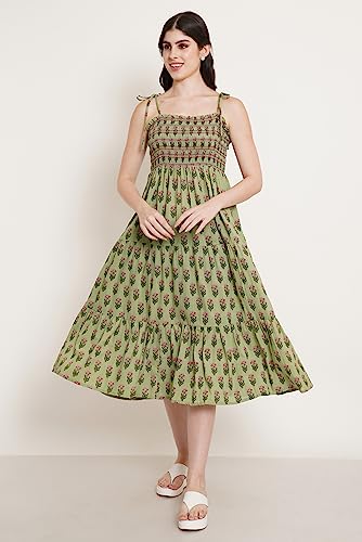 Image of COTLAND Fashions Women Midi Dress