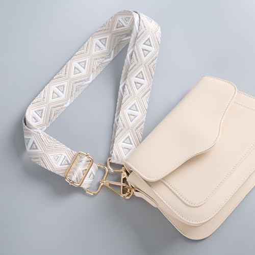 Image of chushui Metallic Thread Purse Strap for Women, Woven Replacement Bag Strap