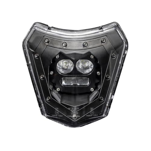 Antibrouillards longue portée à mèche LED puissante pour modification de phare moto EXC SX noir