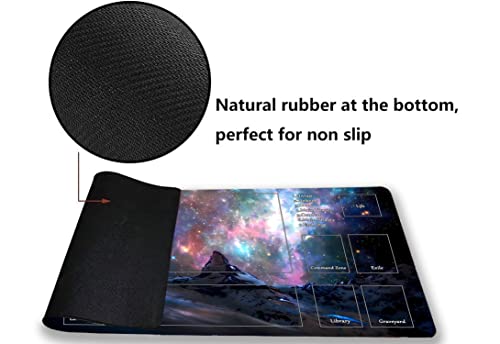 Mtg Playmat, Game Play Mat For Mtg Tcg 24 X 14 Inches Trading Card Inked Game Playmats With Storage Bag Smooth Rubber Surface Battle Game #TOP3