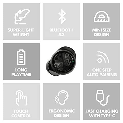 Palovue Wireless Earbuds, In-Ear Earphones With Bluetooth 5.3, Built-In Mic Headphones, Deep Bass Stereo, With Lightweight Compact Charging Case For Sport/Work Compatible With Iphone And Android #TOP6