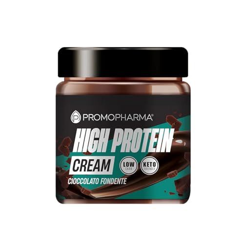 High Protein Cream - Crema Proteica Spalmabile Keto Cioccolato Fondente - Ricca di Proteine e Low Carb - Ideale per Dieta Chetogenica - High Protein Food - 200 g