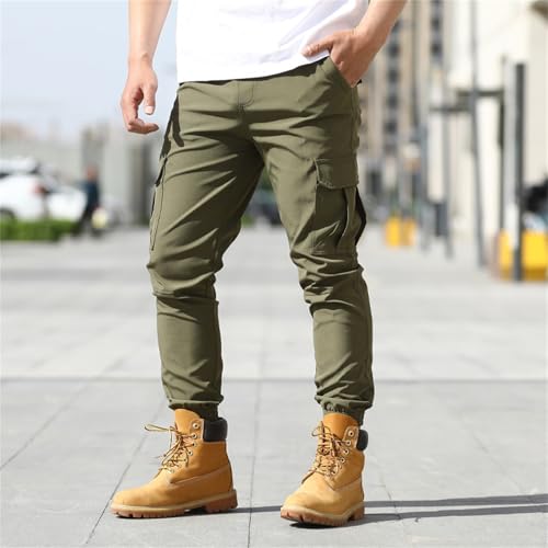 Pantalon de survêtement ample CHUNOTU ajusté style cargo - 4