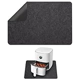 Heat Resistant Mat for Air Fryer, 44 * 30cm Heat Proof Mat Kitchen Appliance for Sliders, Kitchen Countertop Protector Mats for worktops, Non-Slip Mixer Mover Mats for Air Fryers Coffee Machines Ovens