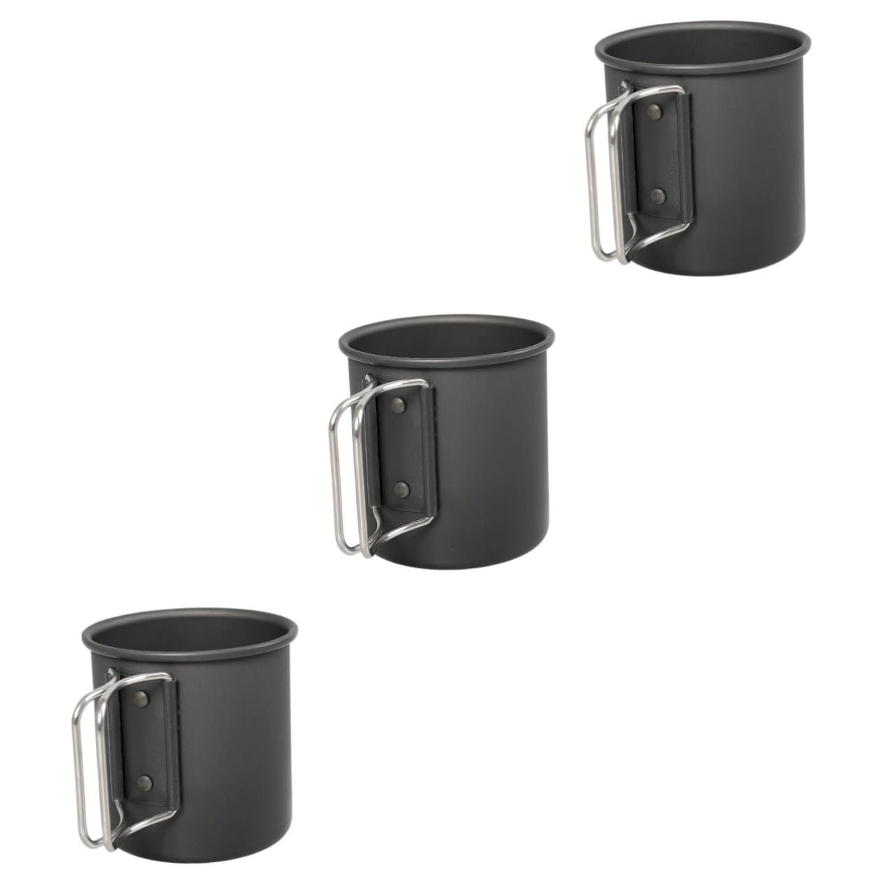 BESPORTBLE 3pièces Tasse Pliable Aluminium Pour Camping Mug Pratique Pour Café Et Thé Plein Air Pour Activités Extérieur