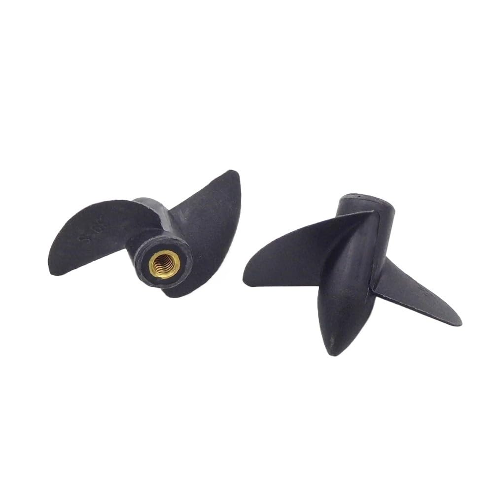 1 Pair M4 Thread Nylon Propeller 35mm 39mm 42mm 45mm 2 Blades Prop Left Right Hand For RC Boat Speed MONO CAT Model Boat(42mm)