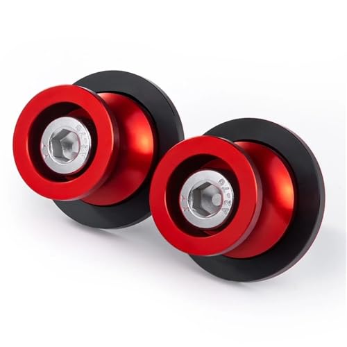 Diábolos para Moto para Y&AMA&HA YZF R1 R3 R6 R7 R25 YZF-R1 R6 R3 1999-2023 Accesorios De Motocicleta Aluminio M6 Carretes Basculantes Tornillos De Soporte Deslizante(Red)