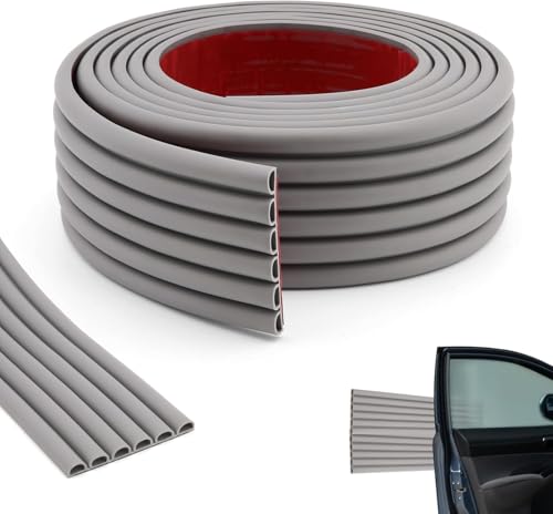 Garage Wall Protector, starke selbstklebende Gummi-Stoßstange Protektoren für Auto SUV Türen, Anti-Scratch und wasserdicht Garage Wall Protector Streifen für Autotüren, 3M x 7CM（Gray）
