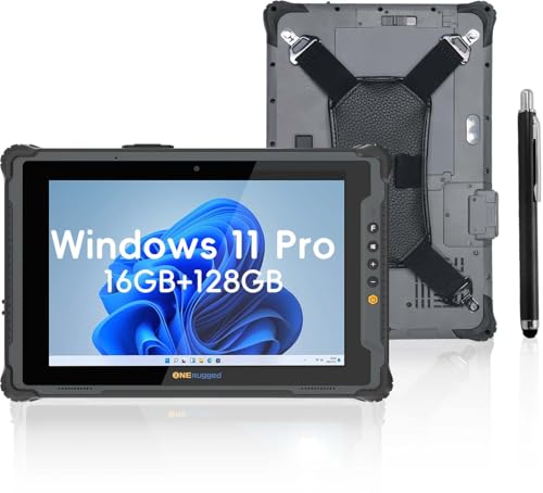 ONERugged Rugged Tablet M20A 12.2' Windows 11 Pro Tableta 16GB + 128GB Core i5-1235U, IP65 Impermeable Dual Baterías PC de Trabajo Industrial Exterior con Cámara 8MP + 5MP, 4G LTE/WiFi