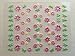 Fuchsia/Purple/Green Floral Nail Stickers/Decals