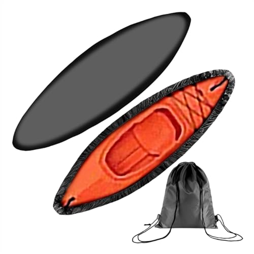 Kajak Persenning Robuste Kajak-Abdeckung, Kanu-Cockpit-Staubschutz, wasserdichter UV-Sonnenschutz – Schutz for Fischerboote, Kajaks, Kanus. (Color : BK-2.5m)