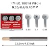 Model Rivet Maker Tool RM-B1- Large Diameter Gear (Pitch 0.35/0.4/0.45 mm) - Stable Rolling Scriber for Long Straight Lines on Gunpla Armor, Tank Skirts & Aircraft Wings