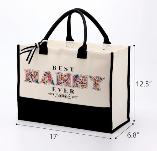 Bolsa Tote de Lona de Algodón para Mujer miniatura 3