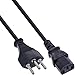 Produktbild InLine 16653R Netzkabel, Netzstecker Schweiz auf Kaltgerätestecker C13, 3m