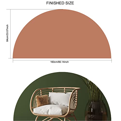 Half Circle Boho Headboard Wall Decals, Tounalker Giant Semicircle Boho Wall Stickers Removable, Peel And Stick Rent Friendly Arch Wall Diy Art Murals For Bedroom Living Room Nursery #TOP5