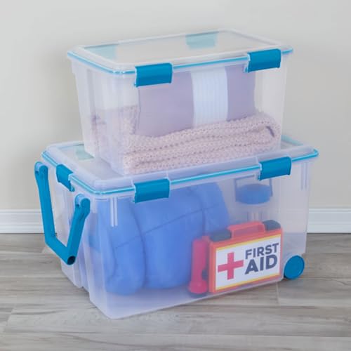 Sterilite 19344304 54 Qt Gasket Box, Stackable Storage Bin thumb #4