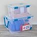 Sterilite 4-Pack Gasket Box, Weather-Resistant Storage Bins with Latching Lids, 54 Quart - Heavy-Duty Organizing Containers for Closet, Bathroom, and Office