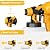 Samvinor Paint Sprayer, Handheld Electric Paint Gun, High Power HVLP Spray Gun with 3 Patterns, Easy to Clean, for House Painting Furniture Cabinets Fence Wall