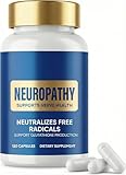 veryherbs Neuropathy Relief Supplement- 600mg Alpha Lipoic Acid & 300mg Benfotiamine - Support Supplement for Feet, Hands, Legs, Fingers & Toes - Maximum Strength Nerve Health Formula - 120 Capsules