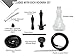 Xpress Hookah Complete 20” Set with Everything - Plastic Hookah Down Stem with Diffuser Washable Hose Silicone Shisha Bowl and Tongs Purge ready to go, Easy pull (Clear)